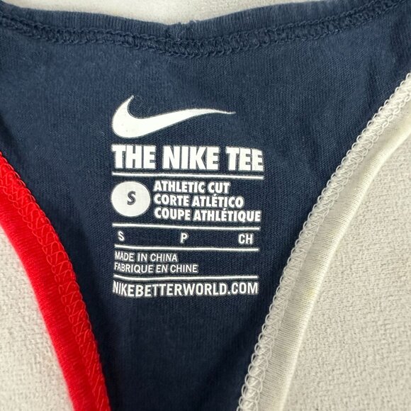Nike USA Women's Athletic Cut Tank Top Red/White/Blue Size S - Picture 5 of 7